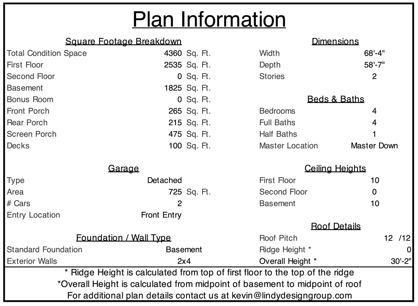 Lansing specifications