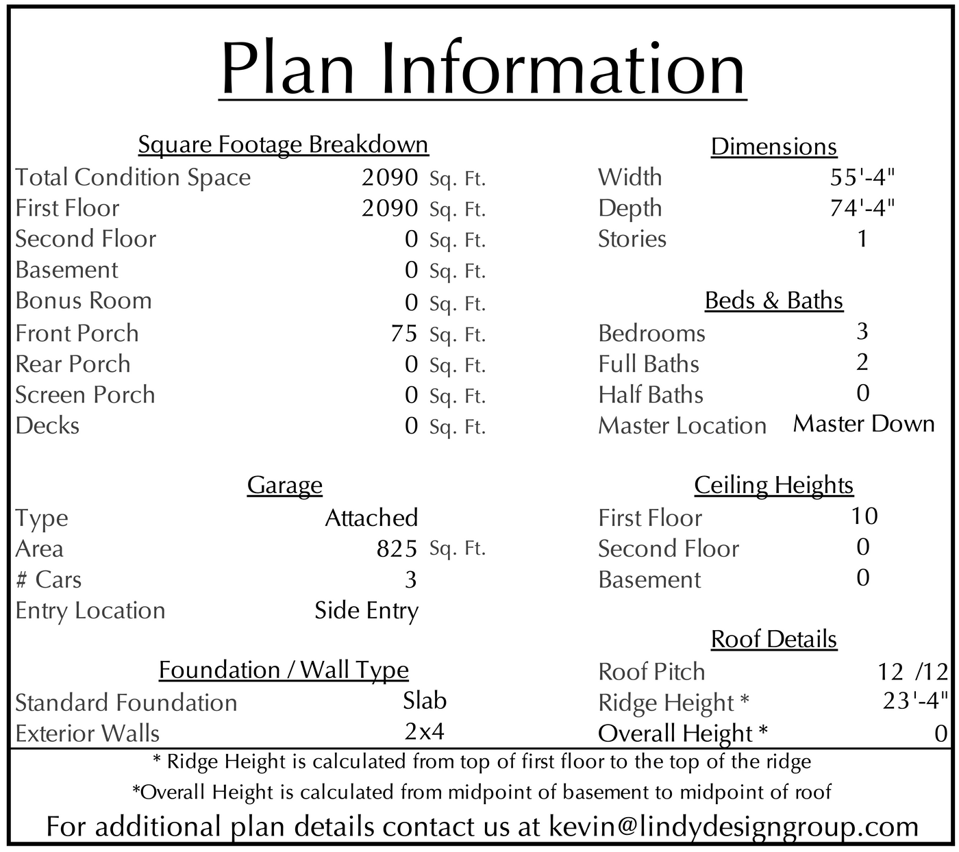 Tillman Pass specifications